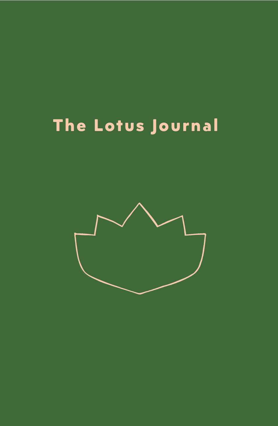 Amazon KDP front cover concept for The Lotus Journal
